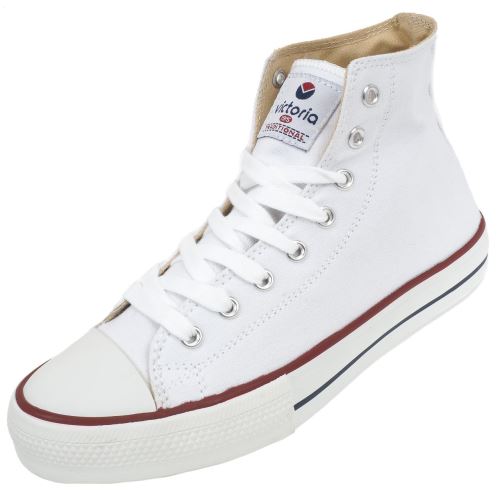 Chaussures mid toile Victoria Vintage mid blanc tribu lona Blanc Taille : 43 rèf : 35216