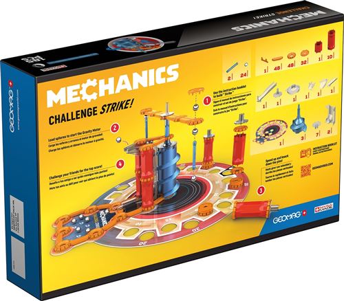 Kit de construction Geomag Mechanics Gravity Challenge 185 pi ces