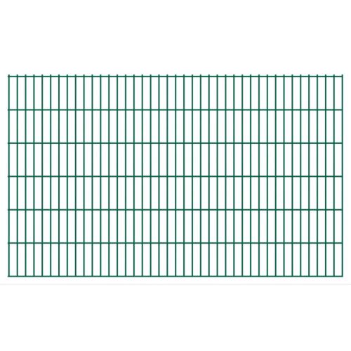 Dealpark Clôture pour Bordure de Jardin pour Cage D'animaux Poteaux de Clôture en Acier Vert 2008x1230 mm 48 m