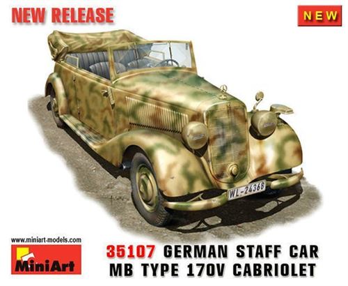 Mini Art Deutscher Stabswagen Typ 170V.cabrio B - 1:35E - Miniart - Image 1