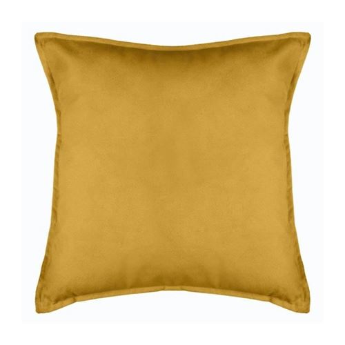 Coussin Déco Déhoussable Lilou 55x55cm Ocre