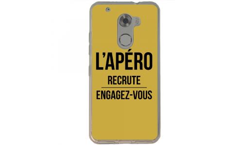 Coque souple pour Altice S61 avec impression Motifs l'apéro recrute or