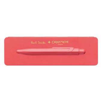 Stylo bille 849 Paul Smith avec étui Slim Pack Coral Pink - Caran d'Ache
