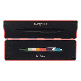 Stylo bille 849 Paul Smith avec étui Slim Pack Coral Pink - Caran d'Ache