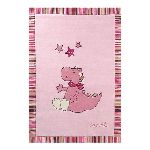 Tapis pour fille rose animal sweet dragon esprit home