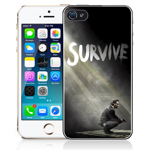 Coque pour iPhone 5C walking dead survive