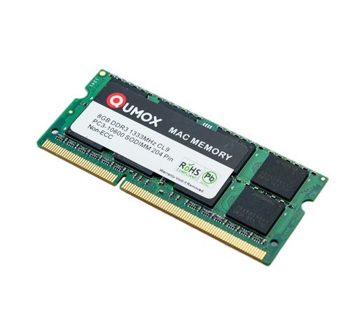 8Go 1333MHz DDR3 PC3-10600 - PC-10600 204 broches SO DIMM CL9 mémoire pour  Apple Mac Qumox - Mémoire RAM - Achat & prix