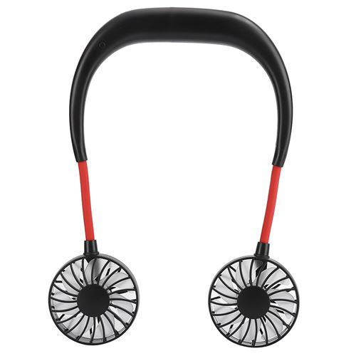 Mini Ventilateur Rechargeable USB Style Suspendu du Cou 3 Vitesses