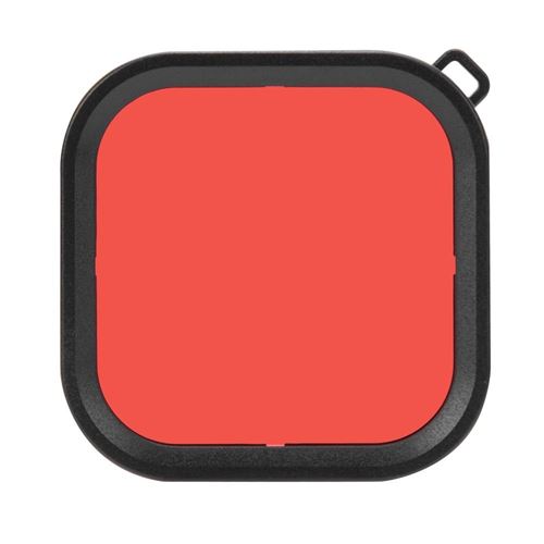 Abs Étanche À La Poussière Photographie Boîtier De Plongée Filtre Accessoires De Plongée Pour Gopro 8 (Rouge)
