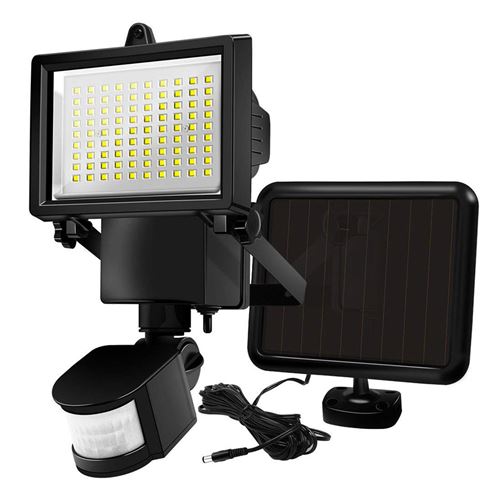 Projecteur solaire avec d&eacute;tecteur COOPER BLACK Noir Plastique 1000LM