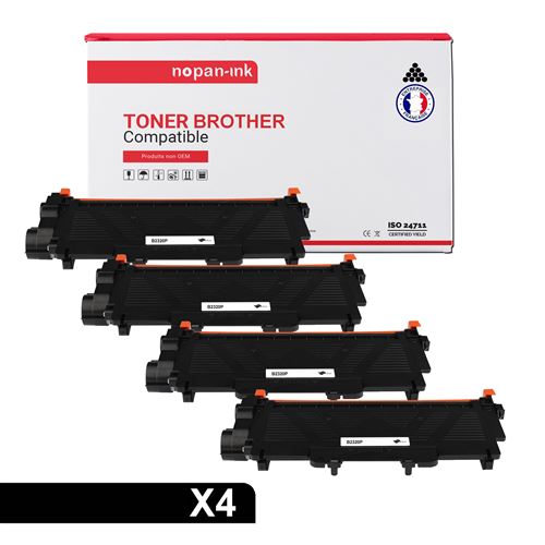 TONERMEDIA - x4 Toners BROTHER TN-2320 compatibles