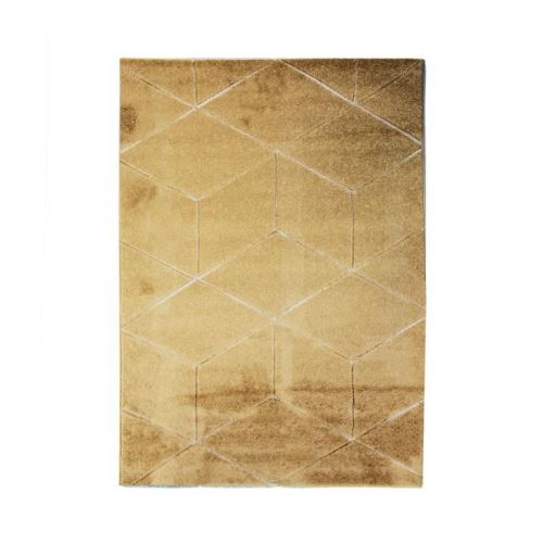 DIAMS Tapis de salon - 120 x 170 cm - Polypropylene - Jaune