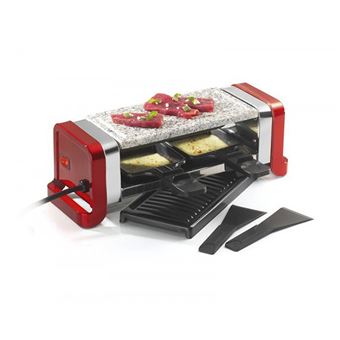 Appareil à raclette 2 personnes 350w rouge Kitchen Chef gr202-350r - 1
