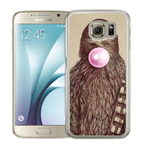 Coque pour Samsung Galaxy S7 star wars chewbacca chewing gum