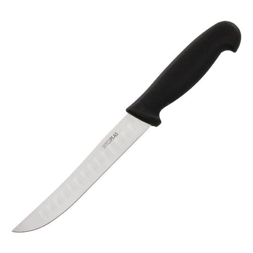 Couteau d'office alvéolé noir 12,5cm hygiplas