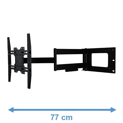 DQ Hercules Fixed 400 Noir Support Mural TV
