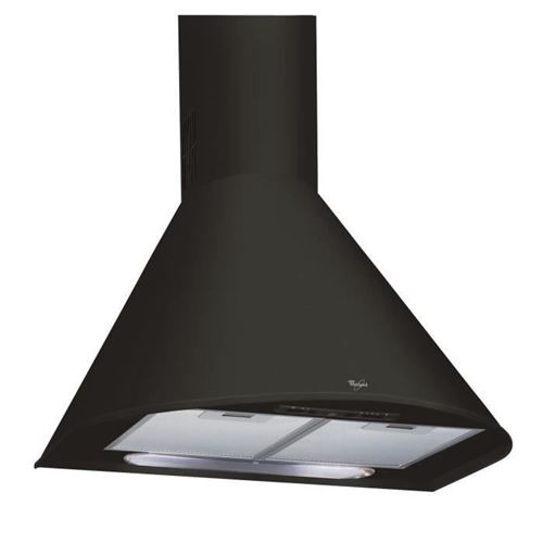 Whirlpool AKR 689/1 BK - Hotte - hotte décorative - largeur : 60 cm - profondeur : 49 cm - extraction et recirculation (avec kit d'extraction supplémentaire)