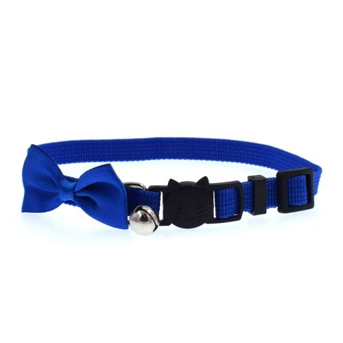 Meilleurs prix pour Collier chien ,noeud papillon et clochette et Boucle Securite - Bleu