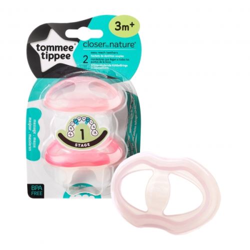 Lot de 2 anneaux de dentition closer to nature - tommee tippee