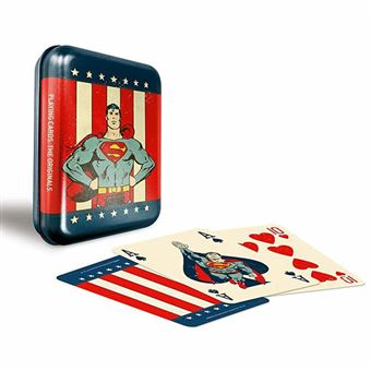 Pack de 54 cartes Shuffle Metal Vintage Superman