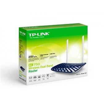 Ordinateur / PC Portable Tp-link ac750 bi-bande (2,4 ghz 5 ghz) fast ethernet noir, blanc routeur sans fil (archer c20)