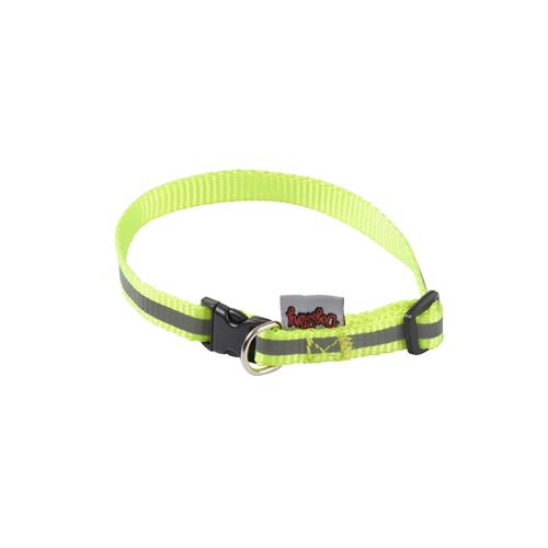 Comparer les prix de collier reglable pp avec bande reflechissante l25 a 35cm*l10mm - coloris jaune