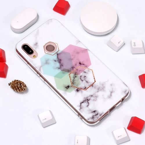 Huawei P20 Lite Coque Protection Tpu Marbré Als89774