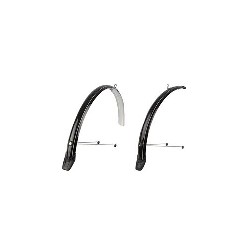 Garde boue vtc 28 polisport towny a tringles 51mm noir (pr)