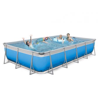new plast piscine tubulaire futura 650 rectangulaire 650x265 cm piscine achat prix fnac