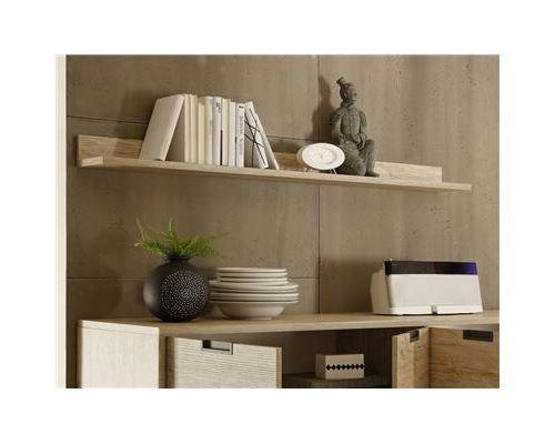 Etagère murale 160 cm couleur bois MALLORCA-L 158 x P 18 x H 10 cm