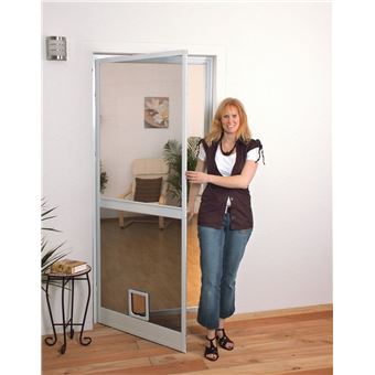 Installer Chatiere Baie Vitrée Chatiere Pour Moustiquaire De Porte Battante Ou Baie Vitree Blanc
