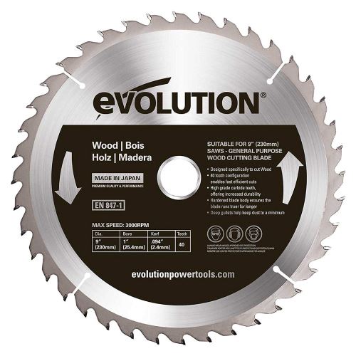 Evolution 230 WD Lame à bois TCT pour scie circulaire 230 mm
