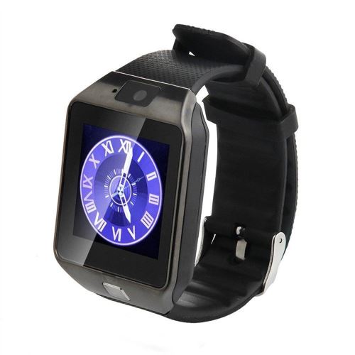 OOBEST® Montres Connectée Bluetooth Smart Watch Avec Caméra Support SIM/TF Sport pour Android IOS Phones DZ09 - Noir