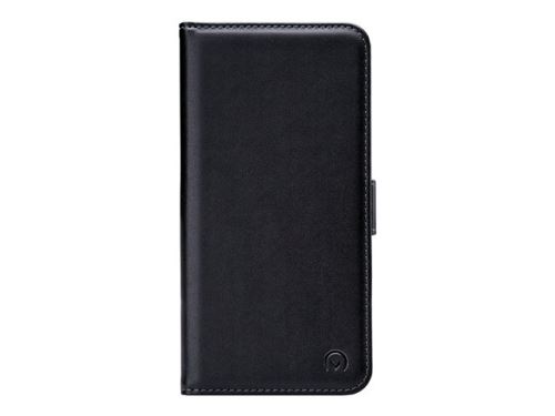 Mobilize Wallet Book - Flip cover voor mobiele telefoon - PU synthetisch leer, thermoplastic polyurethaan (TPU) - zwart - voor HTC Desire 12