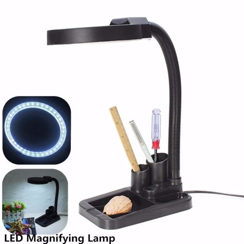 40 LED Lampe de bureau avec loupe 5X 10X éclairage chevet chambre