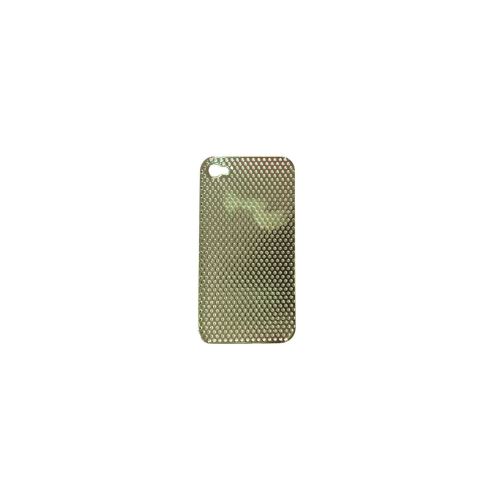 Coque verte metalique perforee iphone 4 et 4S