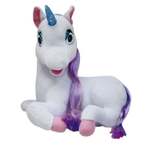 Redstring Dimian PLUCHE Unicornio Luna CONTACUENTS MUEVE sur Les Yeux ET Son Bouche Son ILUMINE, Multicolore (RS412201)