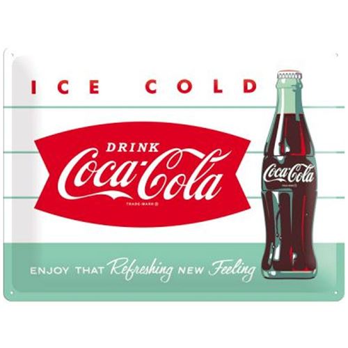 Plaque métal Coca-cola