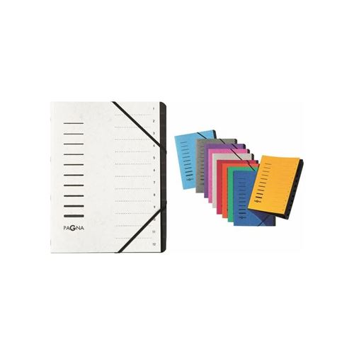 Pagna Trieur 'Sorting File', 12 Compartiments, Bleu