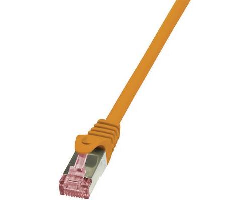 LogiLink PrimeLine - cordon de raccordement - 25 cm - orange