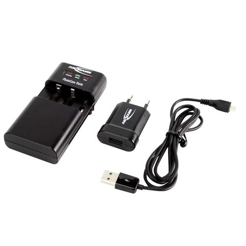 Ansmann Batterijlader PhotoCam Vario zwart 1001-0019