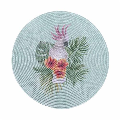 Set de Table Imprimé "Alba" 35cm Vert