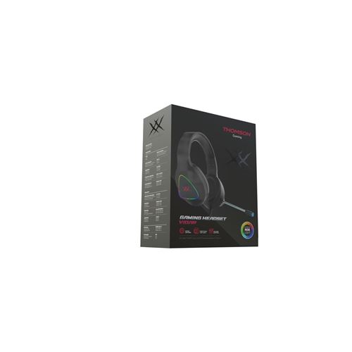 THOMSON - Roxxor Casque Gaming Vidar avec Micro Réglable Anti Bruit RGB pour PS4/PS5/XBOX/PC/Mac