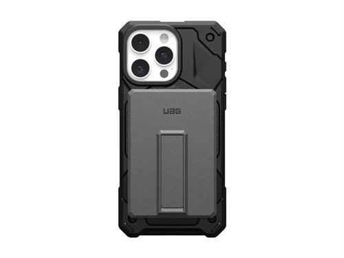 UAG - Banque d alimentation sans fil - ultra mince, avec support, compatible MagSafe - 5000 mAh - 20 Watt (24 pin USB-C) - gris, noir