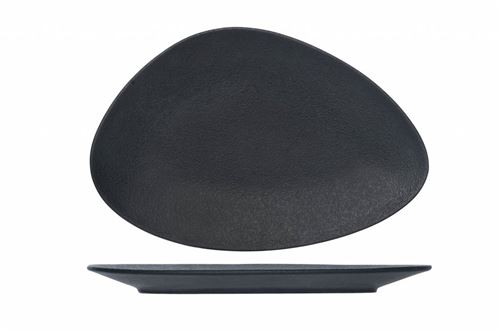 Cosy & Trendy For Professionals Blackstone - Assiettes plates - 33x22,5cm - Porcelaine - (lot de 6)