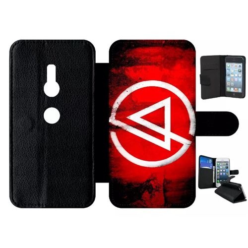 Etui My-Kase pour Xperia XZ2 - 237 linkin park logo - Simili-cuir Noir
