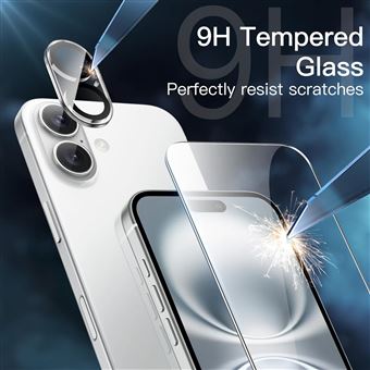 Verres De Protection Caméra Arrière X2 Pour IPhone 16 Pro Max - Little Boutik - Neuf Sous Blister