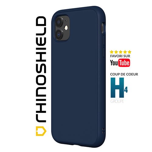 RhinoShield Coque SolidSuit Compatible avec [iPhone 11] - Finition Premium  - Bleu Marine - Coque et étui téléphone mobile - Achat & prix | fnac
