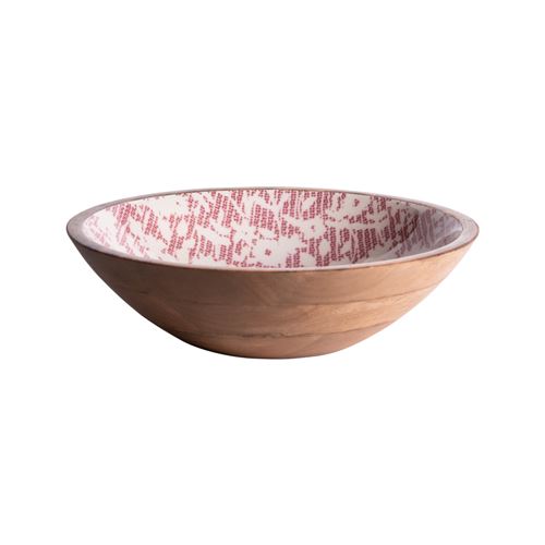 Non Communiqué Rouge Coupe Léa En Manguier 30 Cm - Table Passion - Bois De Manguier