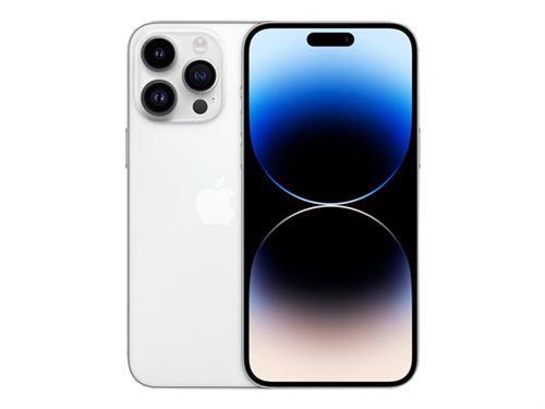 Apple iPhone 14 Pro Max - 5G smartphone - double SIM / Mémoire interne 128 Go - écran OEL - 6.7"" - 2796 x 1290 pixels (120 Hz) - 3 x caméras arrière 48 MP, 12 MP, 12 MP - front camera 12 MP - démo - argent État correct - Apple reconditionné disponible sur Fnac